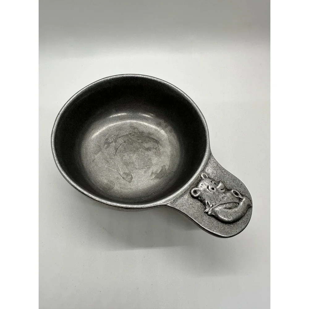 Vintage Carson Pewter Baby‎ Bowl 6.5x2